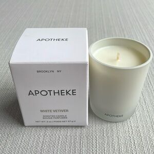 Apotheke White Vetiver Scented Candle 2oz new in box